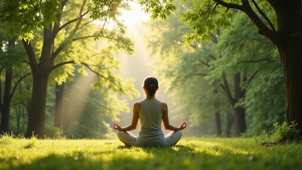 A serene image of a person enjoying nature, symbolizing well-being and natural health.